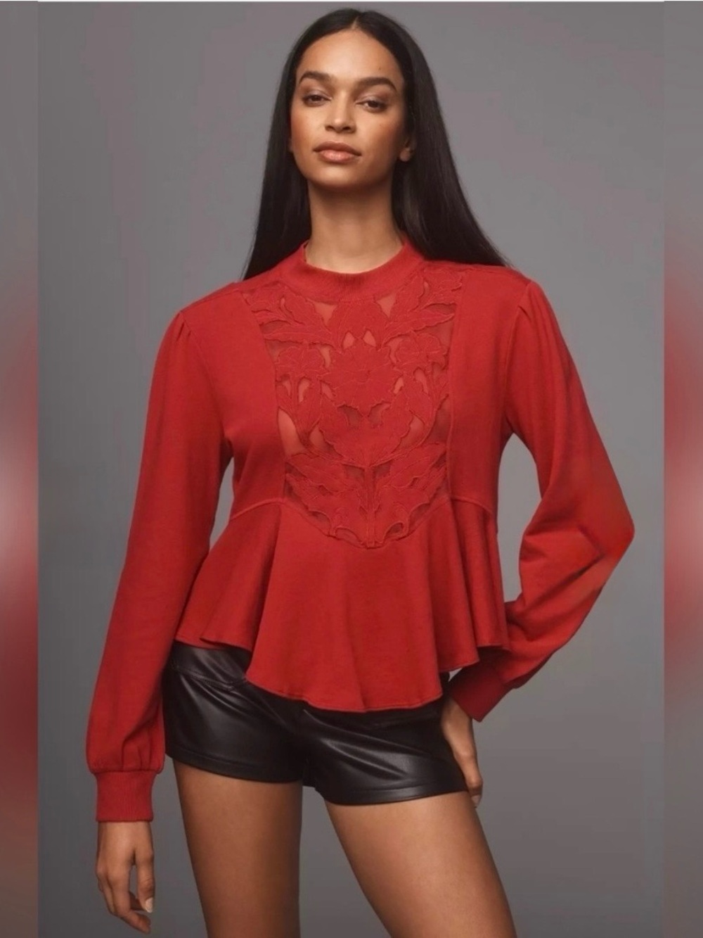 Brand New By Anthropologie Cutwork Top